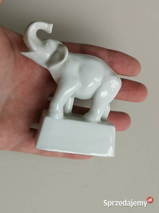 Figurka słoń porcelanowa Antyk Porcelana i szkło kujawsko-pomorskie Toruń