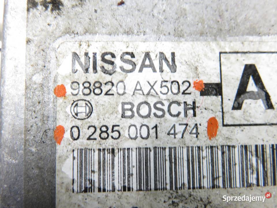 MODUŁ AIRBAG NISSAN MICRA K12 0285001474