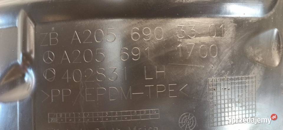 MERCEDES W205 NADKOLE LEWY PRZÓD A2056903301 Nadkola