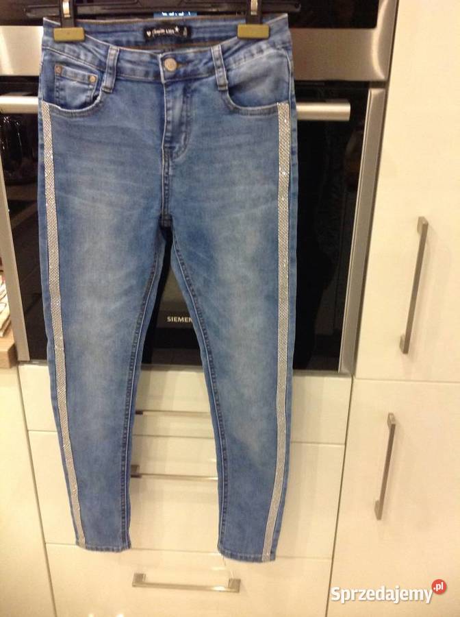 Spodnie Jeans Damskie S Cyrkonie j nowe Nowa Sól