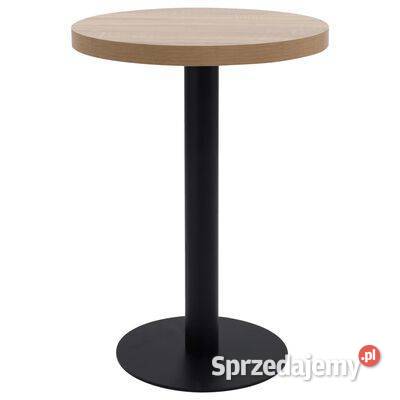 vidaXL Stolik bistro jasnobrązowy 60 MDF286421 Stoły Warszawa sprzedam