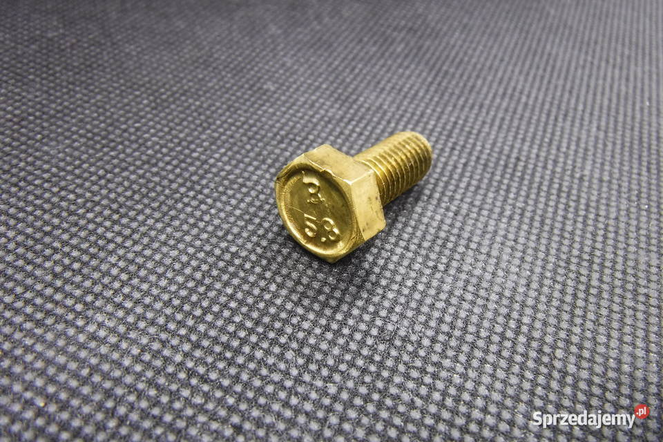 Śruba mosiężna śruby mosiężne M8 x 24mm skok gwintu 1,25