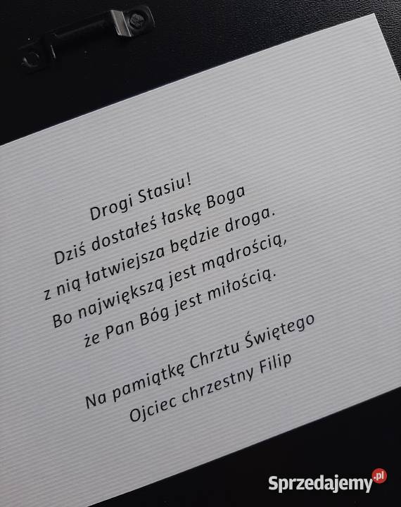 Pamiątka Chrztu 3D wielkopolskie Wilkowice sprzedam