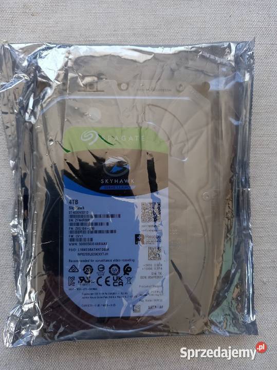 Seagate SkyHawk 4TB SATA III 35 ST4000VX013 NOWY Tomaszów Lubelski