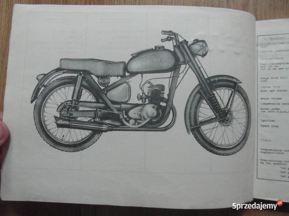 WFM 125 katalog czesci wfm M06 katalog oryginał Rok produkcji 1957 Motocykle, skutery, quady Poznań