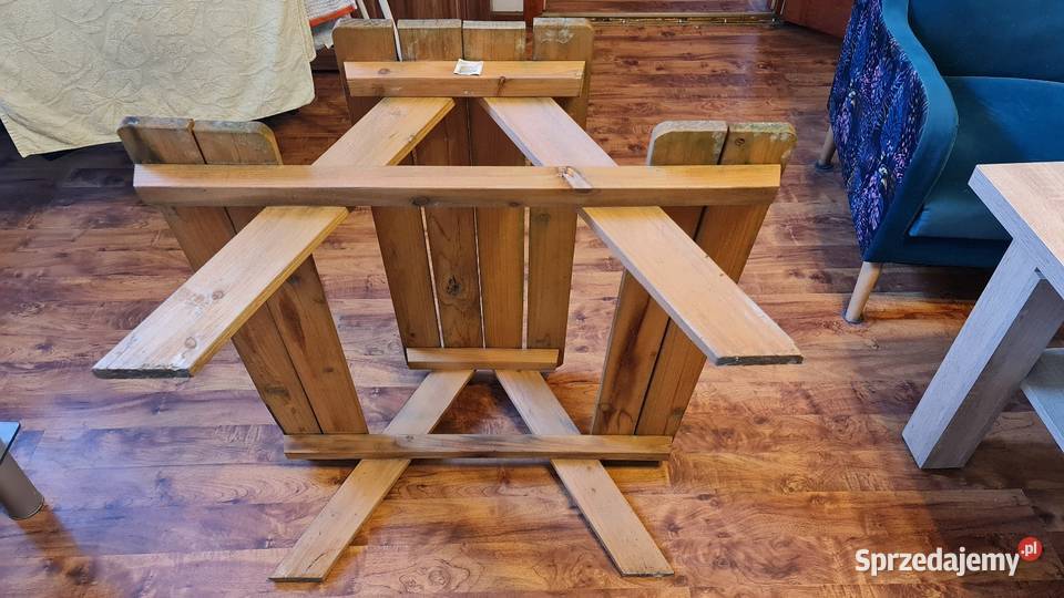 Ława drewniana dzieci z siedziskami niemieckiej Chorzów