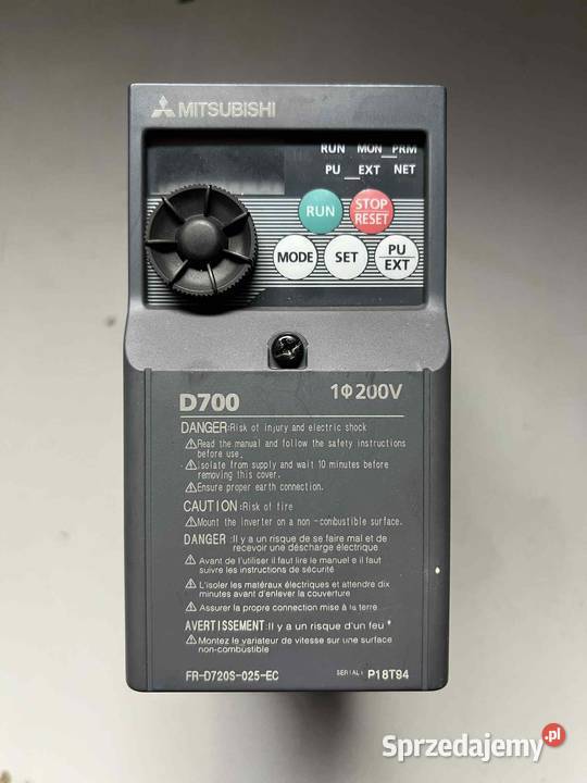 Falownik Mitsubishi 04 kW 1F FRD720S025EC