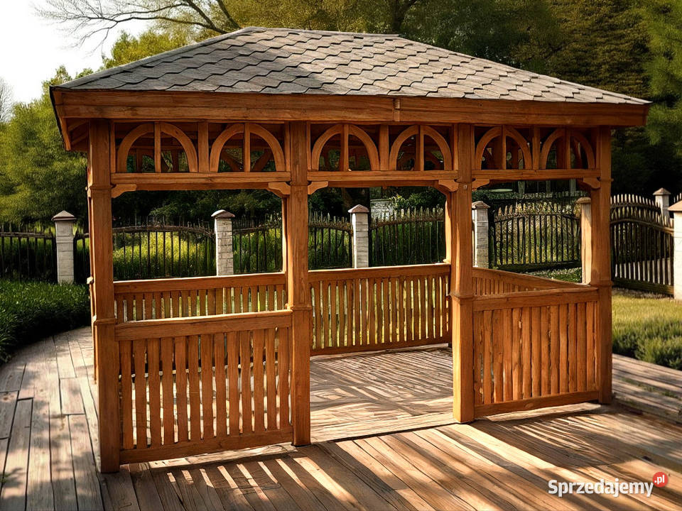 ALTANA 7 3x45 DREWNIANA SOSNA OGRODOWA PRODUCENT Altany i wiaty Parzymiechy