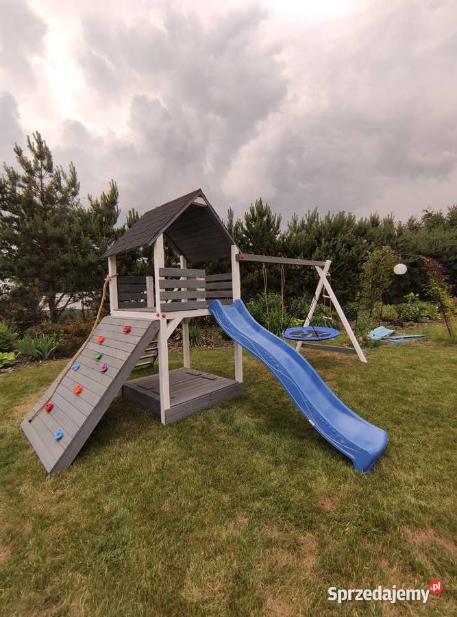Drewniany plac zabaw domek wspinaczka montaż Pozostałe śląskie Częstochowa
