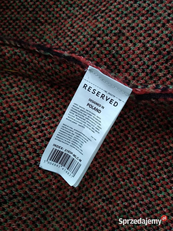 Sweter damskiczarnoczerwony Reservedrozmiar M Rozmiar 38(M) Kielce sprzedam