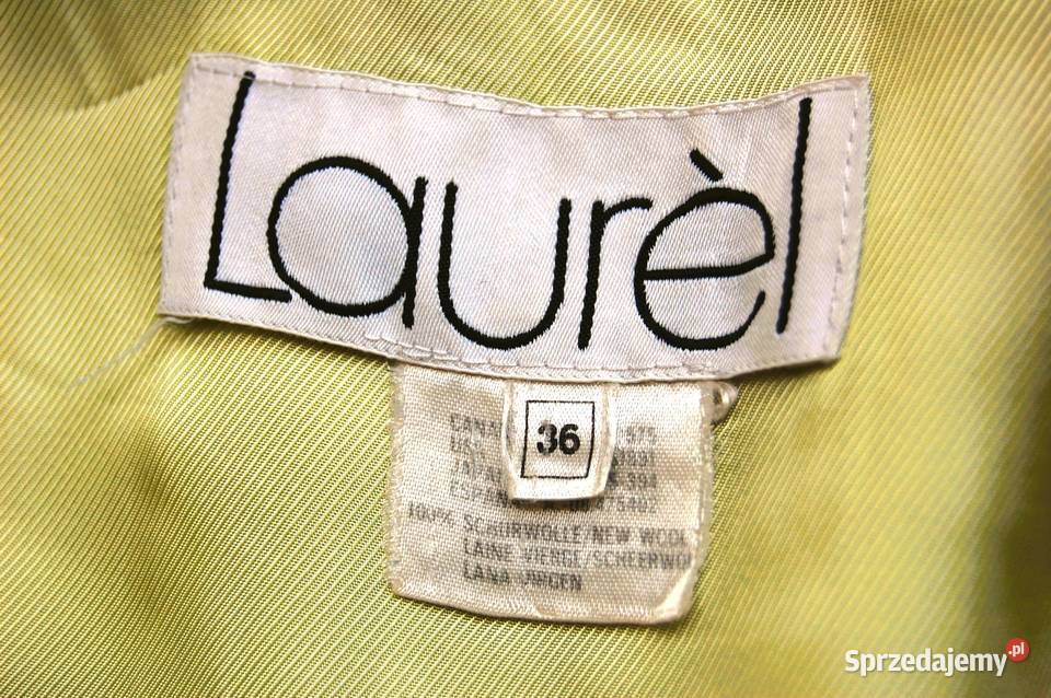 Laurl wełniany płaszcz damski vintage S M wełna Rozmiar 36(S) Lublin