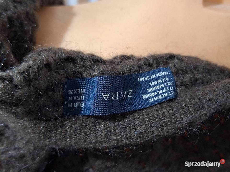 404244 Zara swetr narzutka z kieszeniami Braniewo