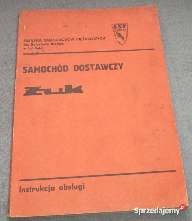 Żuk instrukcja obsługi samochodu 1985 Piekary Śląskie sprzedam