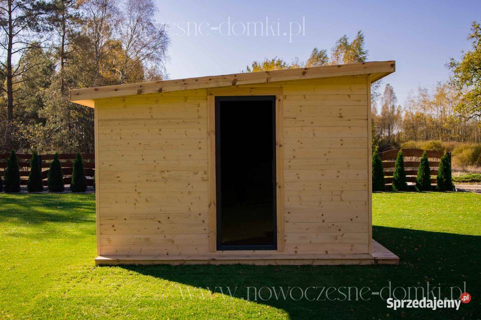 Drewniany domek na działkę ogród Lugo 2A 4m x 4m Łódź