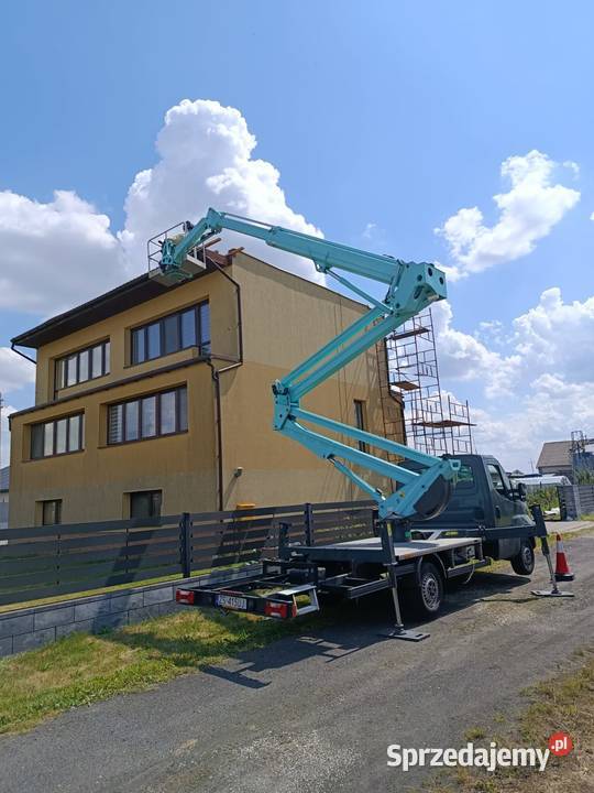 Usługi podnośnikiem koszkowym zwyżką 21m Zwyżka Piotrków Trybunalski