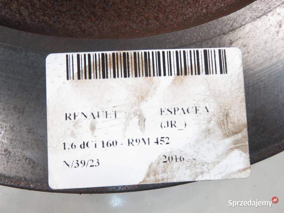 PIASTA TYLNA LEWA RENAULT ESPACE V Motoryzacja