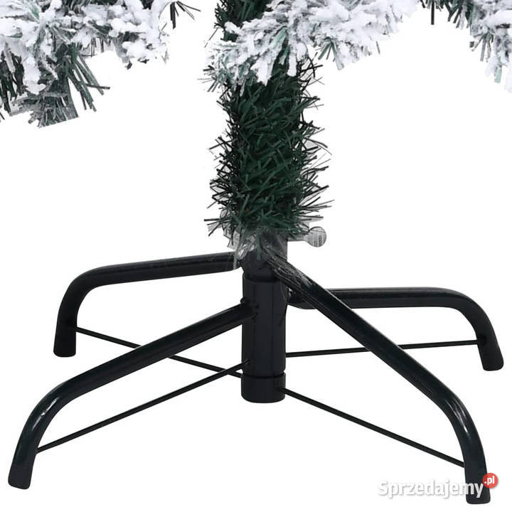 Sztuczna choinka flokowana śniegiem zielona 400