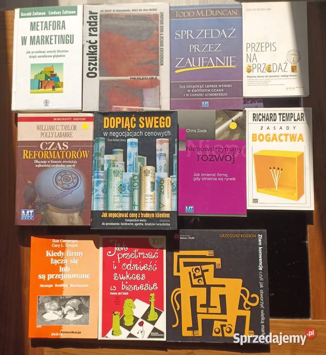 Książki o tematyce sprzedażowo marketingowej Antykwariat Warszawa