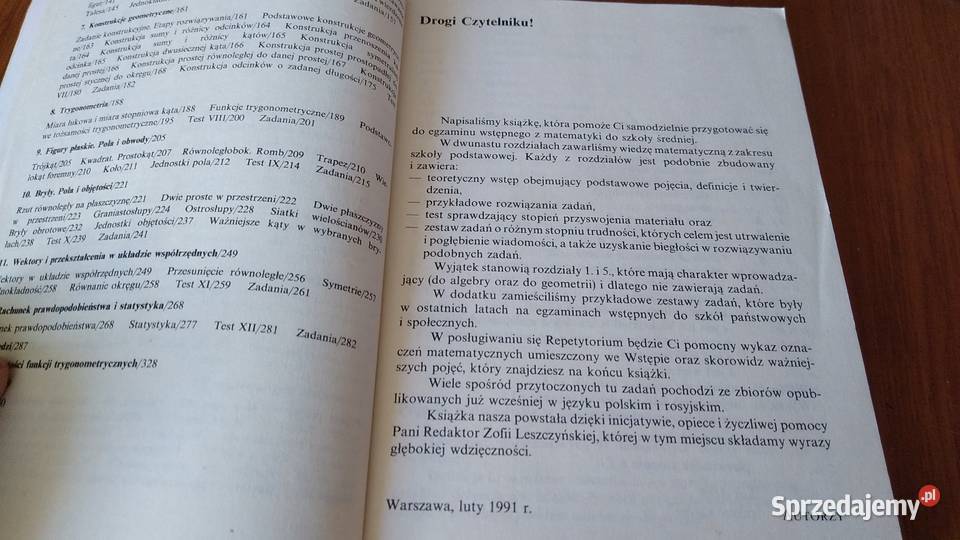 Repetytorium z matematyki kandydatów do szkół Gdańsk
