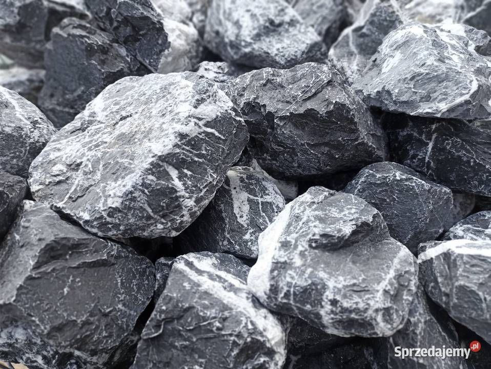 Kamień bryła Nero Venato Skała kamień ozdobny