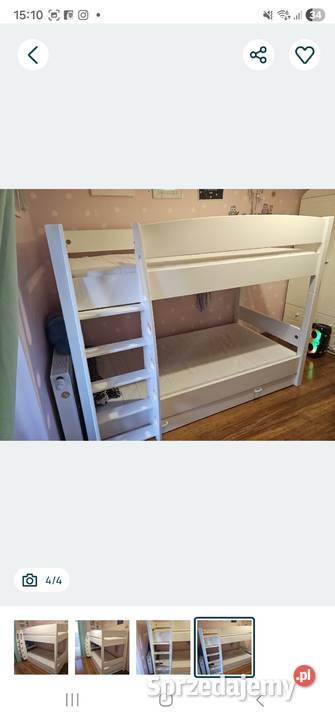 Łóżko piętrowe firmy Meblik BEZ MATERACY Kraków sprzedam