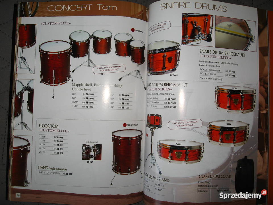 Bergerault Xylophones Vibraphones Marimbas Instrumenty perkusyjne Kępice