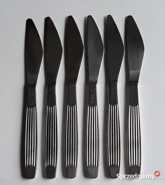 Noże obiadowe 3 PASECZKI PASKI Gerlach sztućce