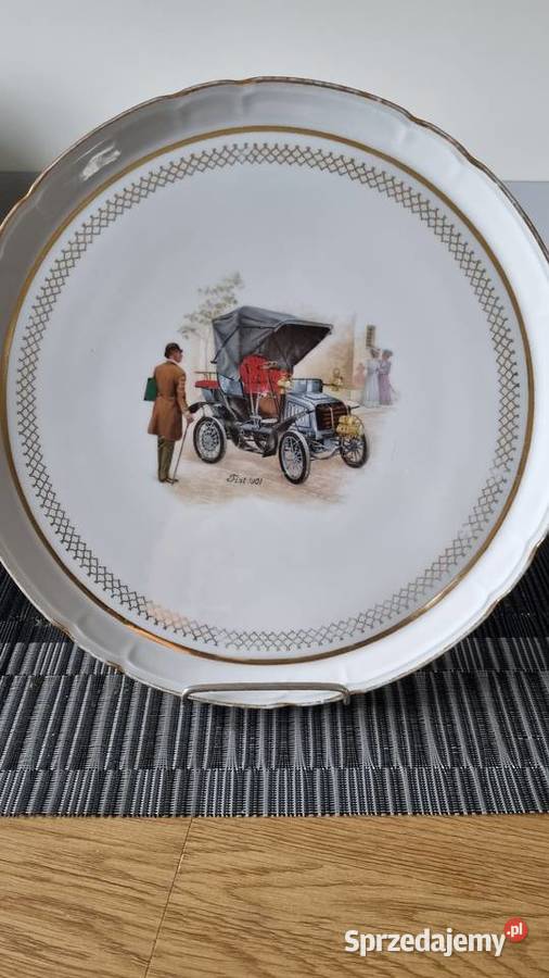 Talerz Dekoracyjny Kolekcjonerski Fiat 1901 Wola Podłężna