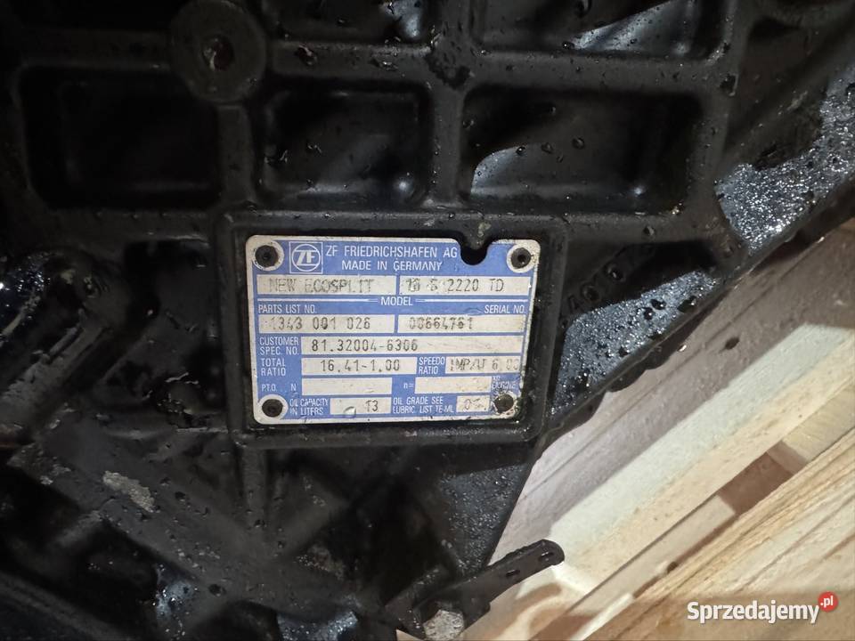 Ecosplit Skrzynia biegów MAN TGA ZF 16S2220 TD Częstochowa