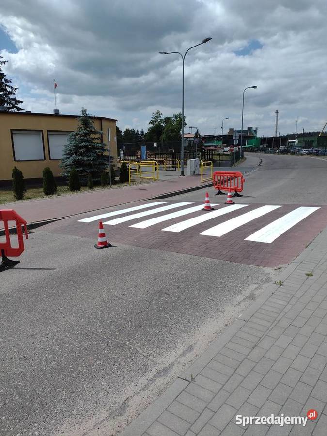 Oznakowanie poziome malowanie dróg Elbląg