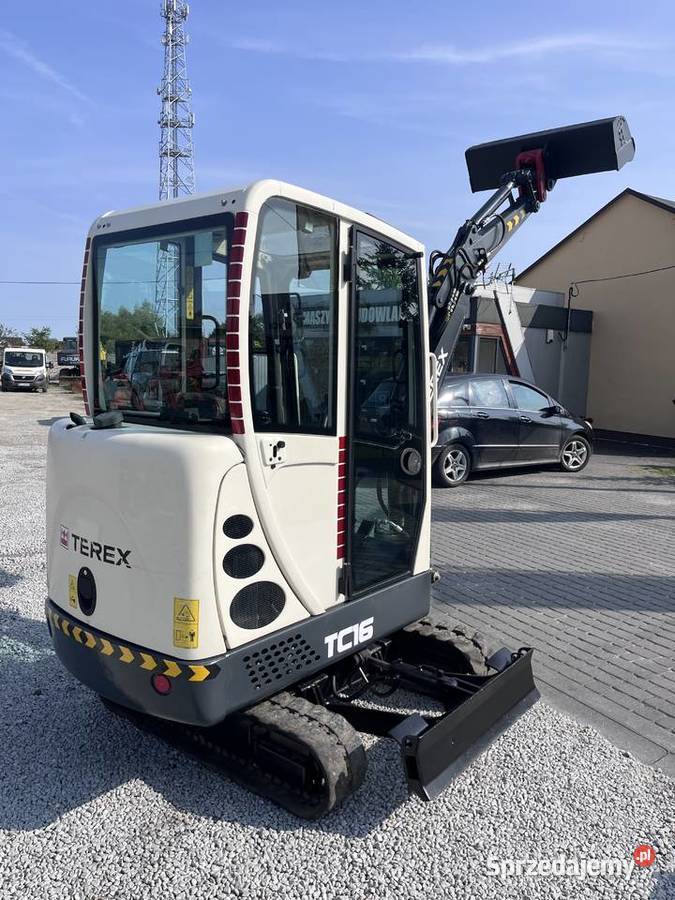 Mini koparka TEREX TC16 z 2015r Ładna 1800 Złoczew sprzedam