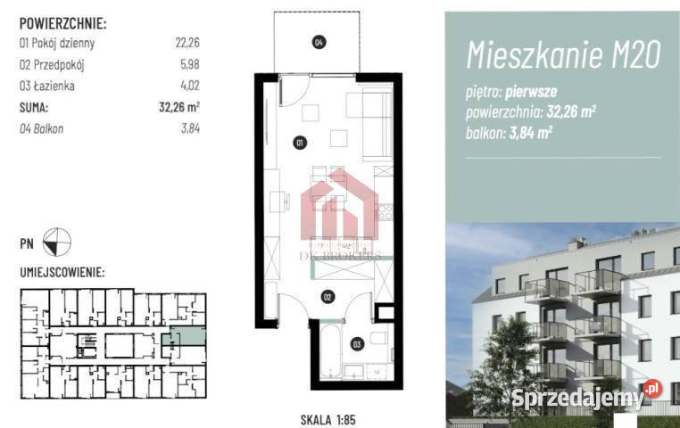 Mieszkanie Tyczyn Laurowa 3226m2 1 pokój podkarpackie