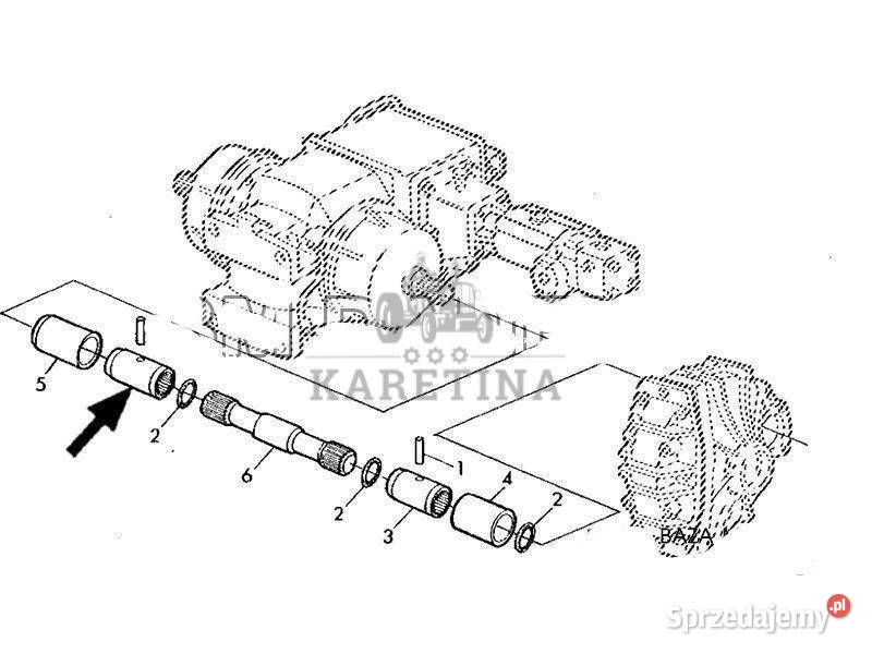 TULEJKA PÓŁOSI SIECZKARNIA JOHN DEERE 7000 SER Jastrzębniki