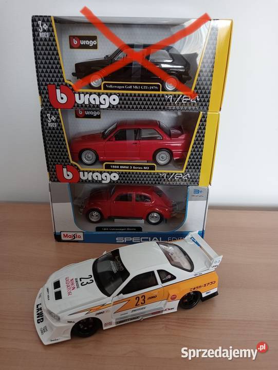 Bburago 124 4 x modele Nissan Skyline GTR VW