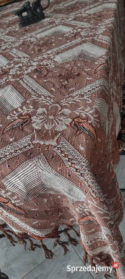 Oldschool reprezentacyjny duży stary obrus kapa Ruda Śląska