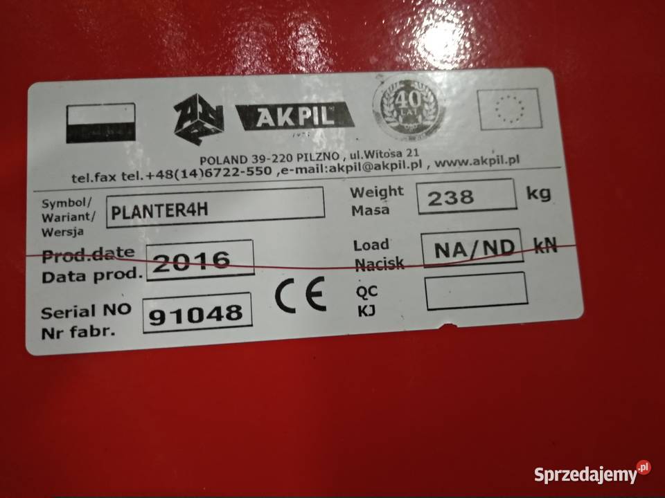 Sadzarka Akpil małopolskie Miechów sprzedam