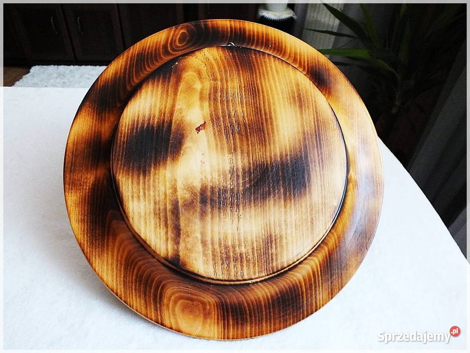 Dekoracyjny Talerz drewniany 32 na ścianę