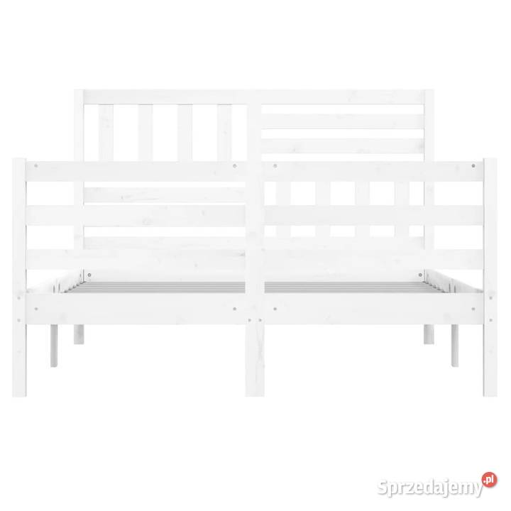 Rama łóżka biała lite drewno 120 x 200 WM3101084 205cm Warszawa