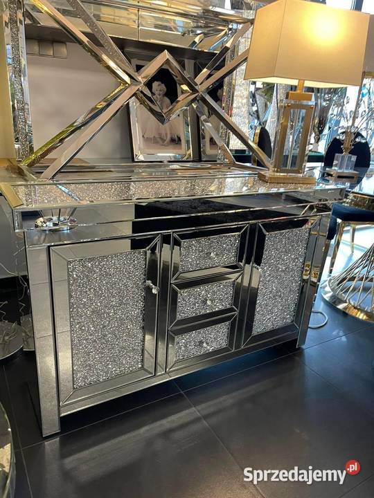 Nowoczesna komoda z szufladami z kryształkami Nowy Sącz sprzedam