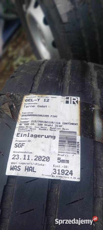 kola opony Fiat ducato2010 sprzedam