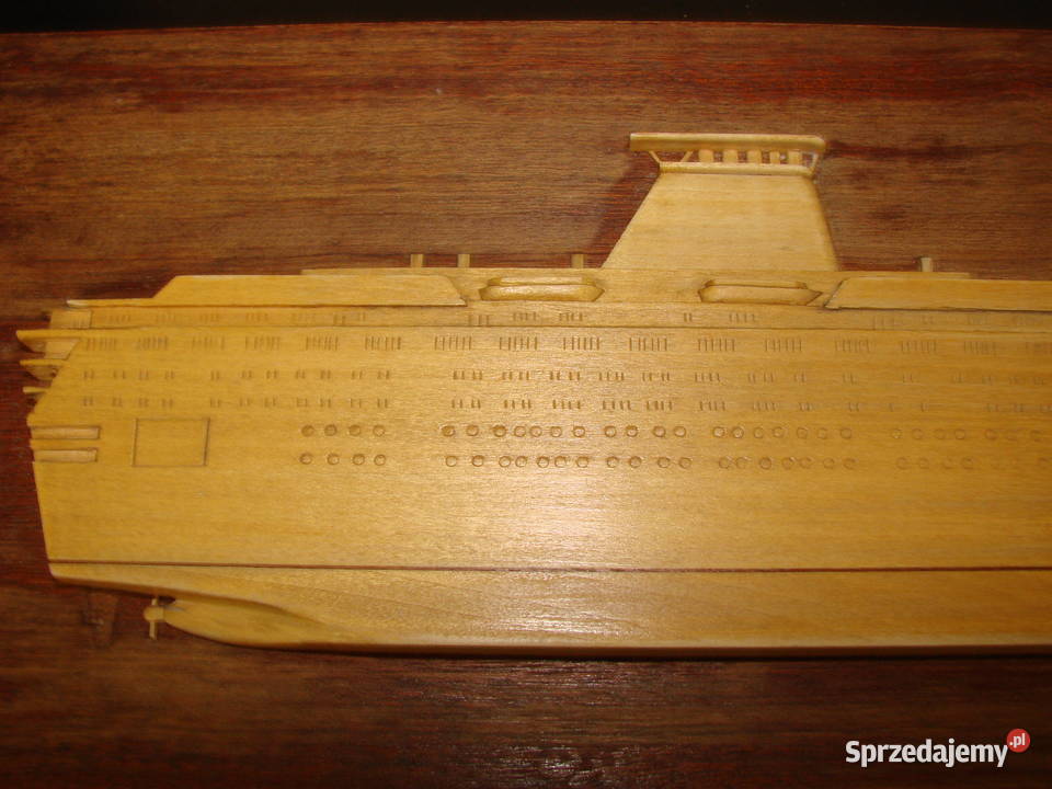 model statku płaskorzeźba drzeworyt pomorskie Pruszcz Gdański sprzedam