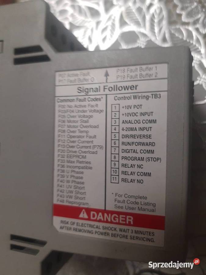 Inteligentny kontroler prędkości Allen Bradley Lelów