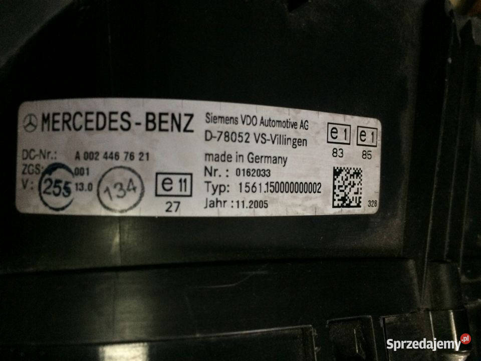 ZEGAR LICZNIK ATEGO AXOR A 0024467621 VDO1561 ciężarowe Układ elektryczny lubuskie