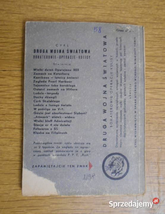 Żółty Tygrys Fałszerze z SS 1958 sprzedam