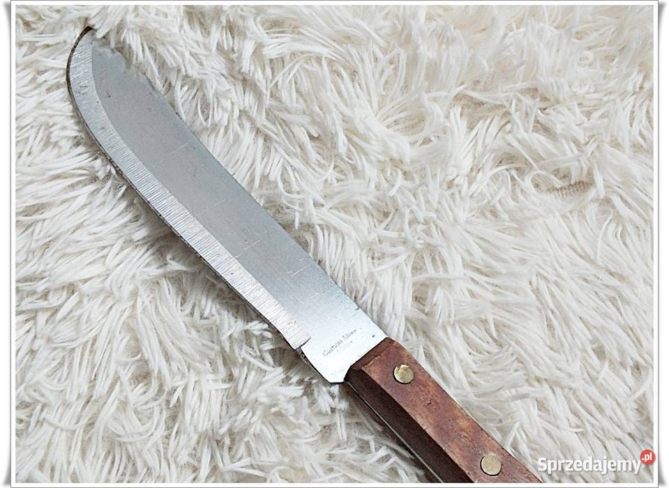 Nóż z hartowanej stali 55 z dłuższą raczką lubuskie Żary