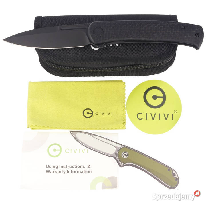 Nóż składany Civivi Cetos Black Micarta Coarse mazowieckie Warszawa