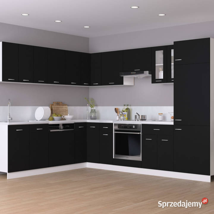 Szafka wisząca czarna 80x31x60 materiał