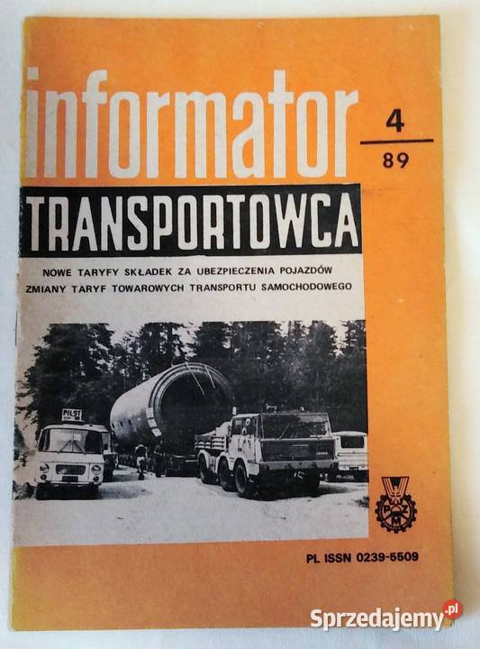Miesięcznik Informator Transportowca nr 4 z 1989 r.