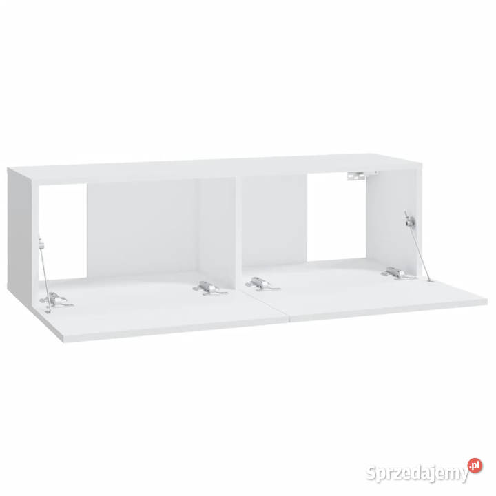 Szafki ścienne pod TV 2 białe 100x30x30 WM804544