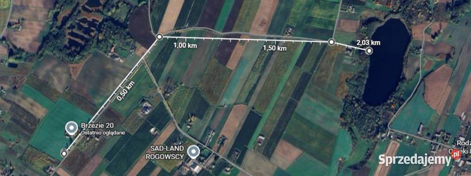 Działka budowlana 10arBrzezie gmBabiakwydane WZ